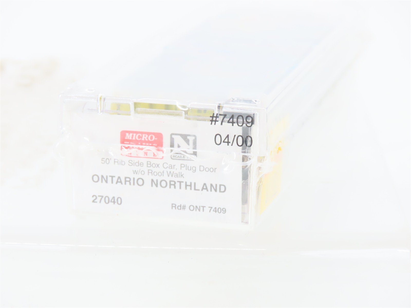 N Scale Micro-Trains MTL 27040 ONT Ontario Northland 50' Rib Side Box Car #7409