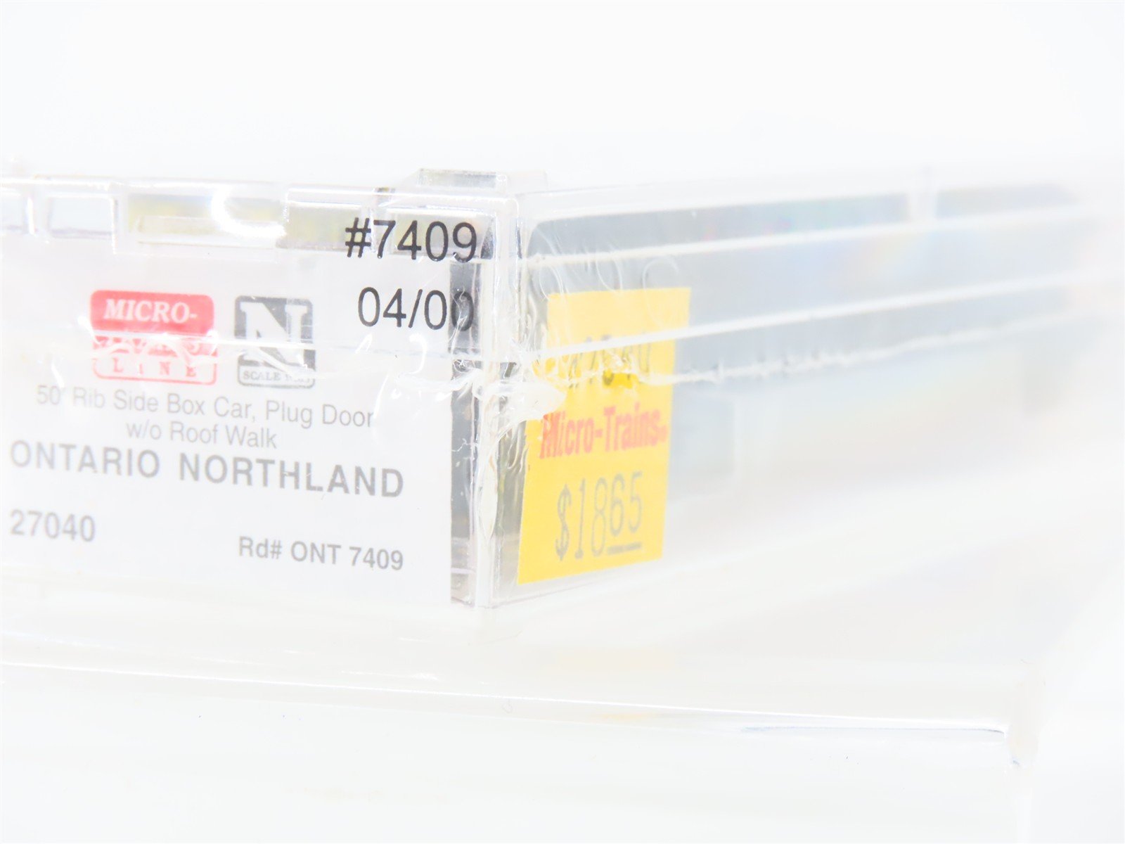 N Scale Micro-Trains MTL 27040 ONT Ontario Northland 50' Rib Side Box Car #7409