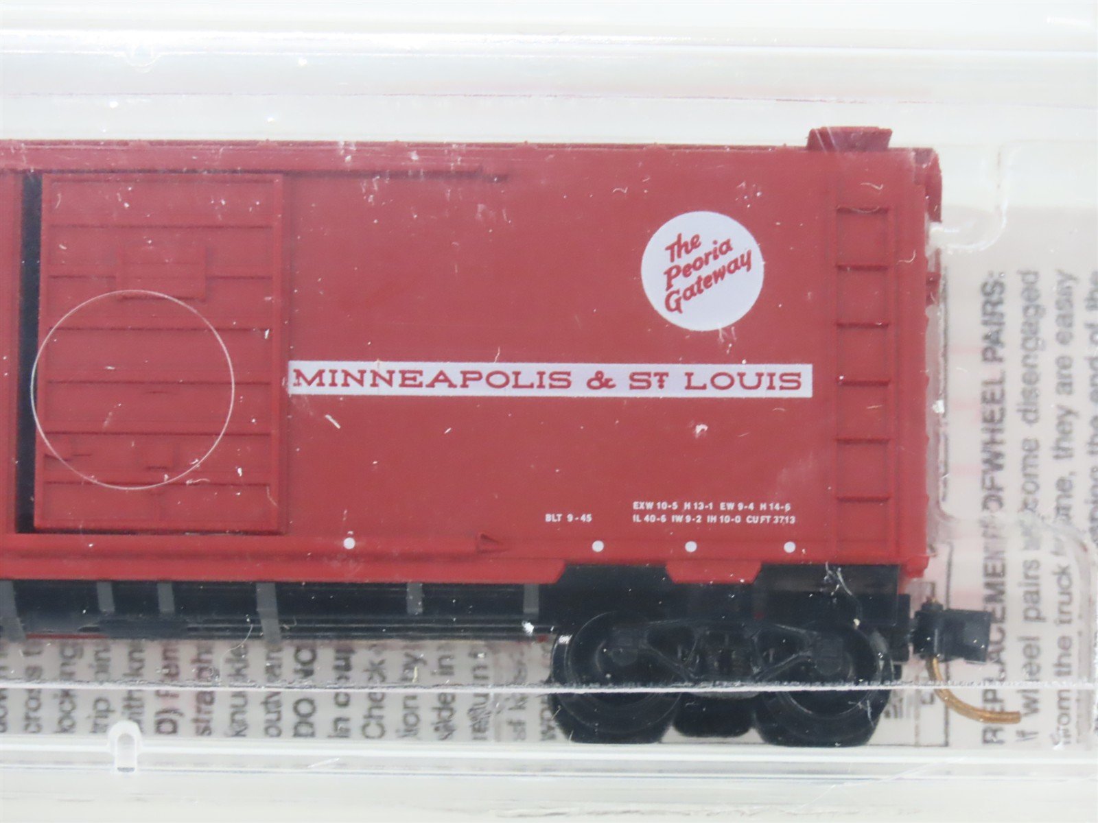 N Scale Micro-Trains MTL 20860 M&StL The Peoria Gateway 40' Box Car #54154