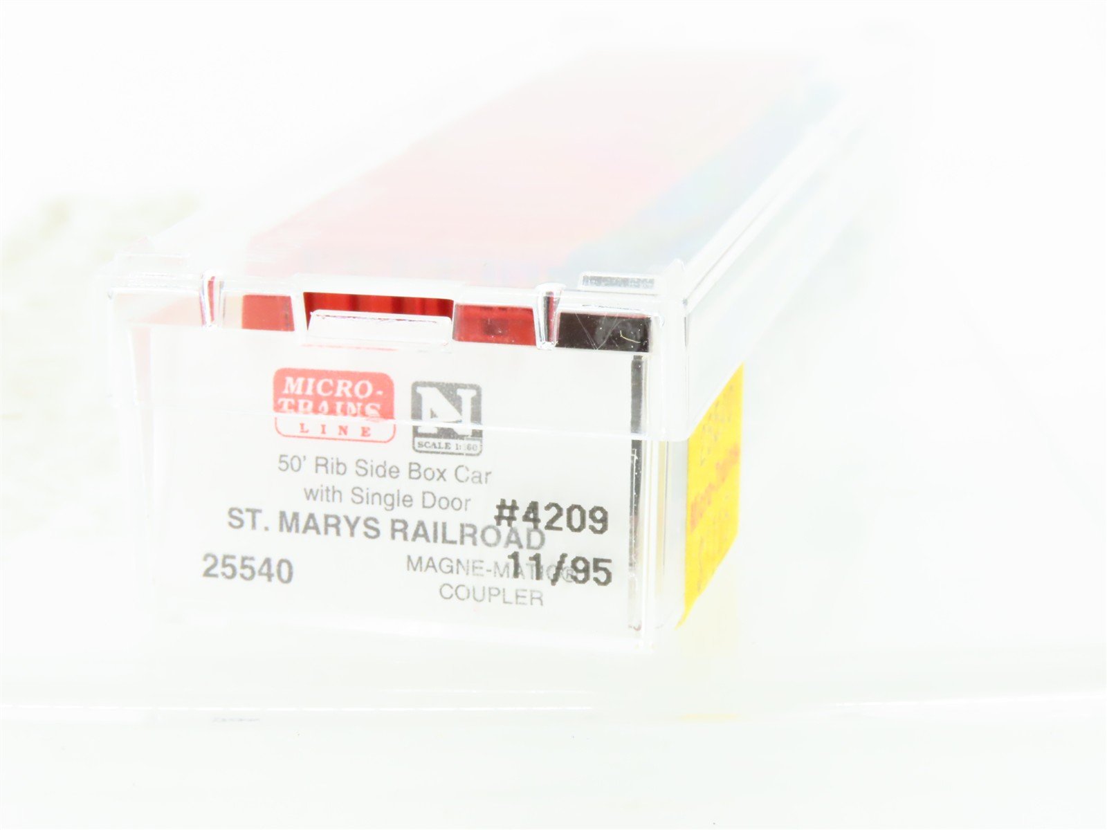 N Scale Micro-Trains MTL 25540 SM St. Marys 50' Rib Side Box Car #4209