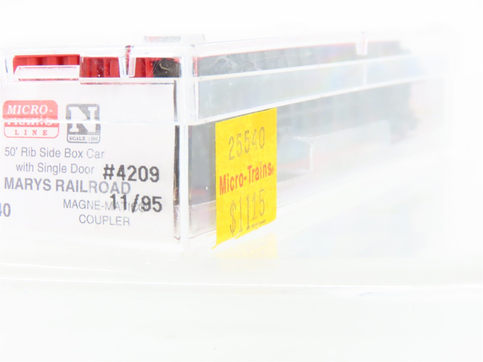 N Scale Micro-Trains MTL 25540 SM St. Marys 50' Rib Side Box Car #4209