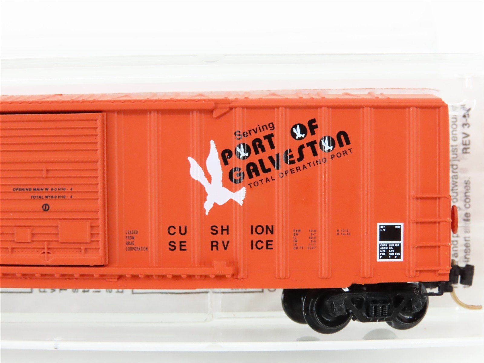 N Scale Micro-Trains MTL 30040 GWF Galveston Wharves 50' Rib Side Box Car #1063
