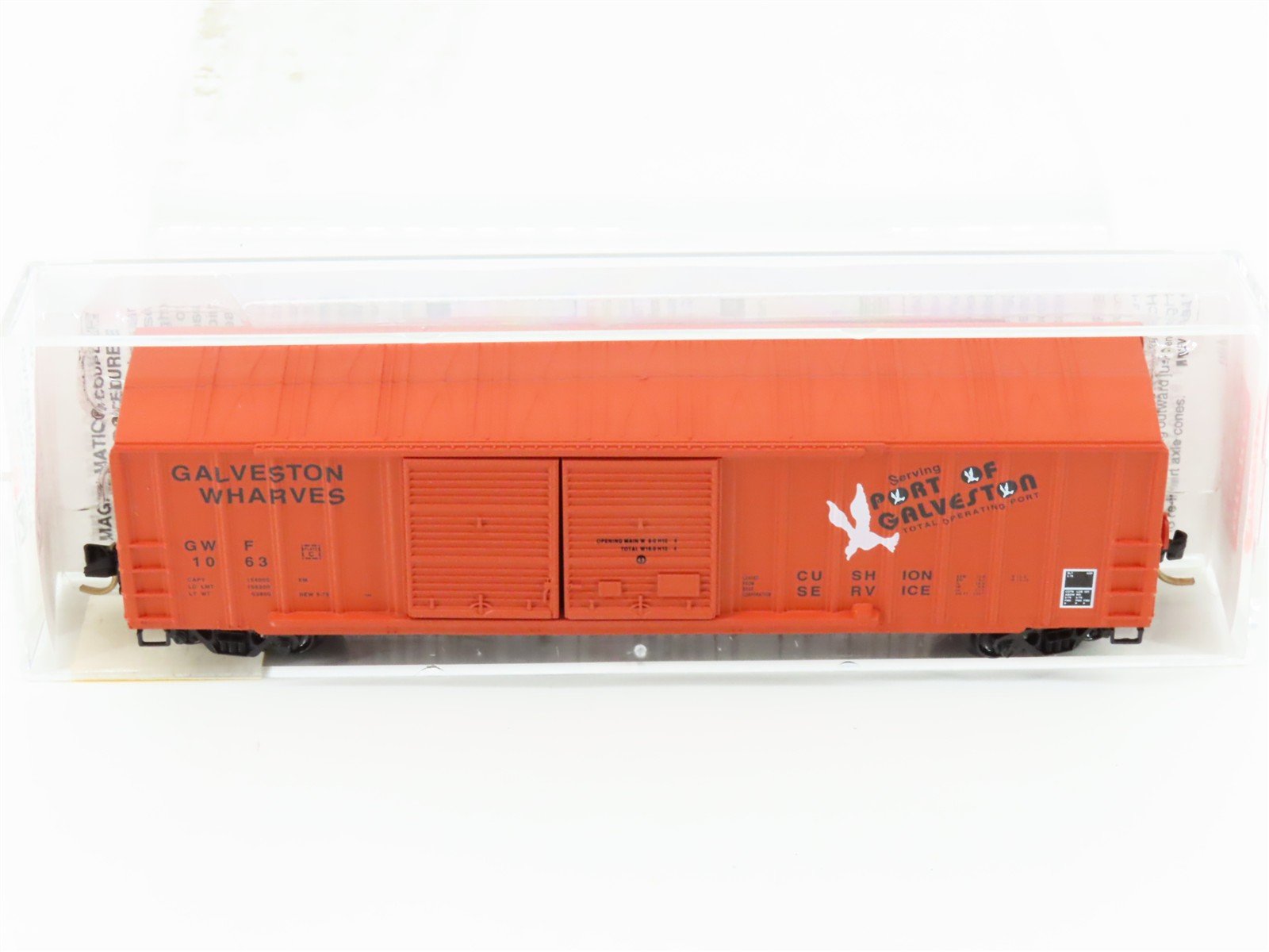 N Scale Micro-Trains MTL 30040 GWF Galveston Wharves 50' Rib Side Box Car #1063