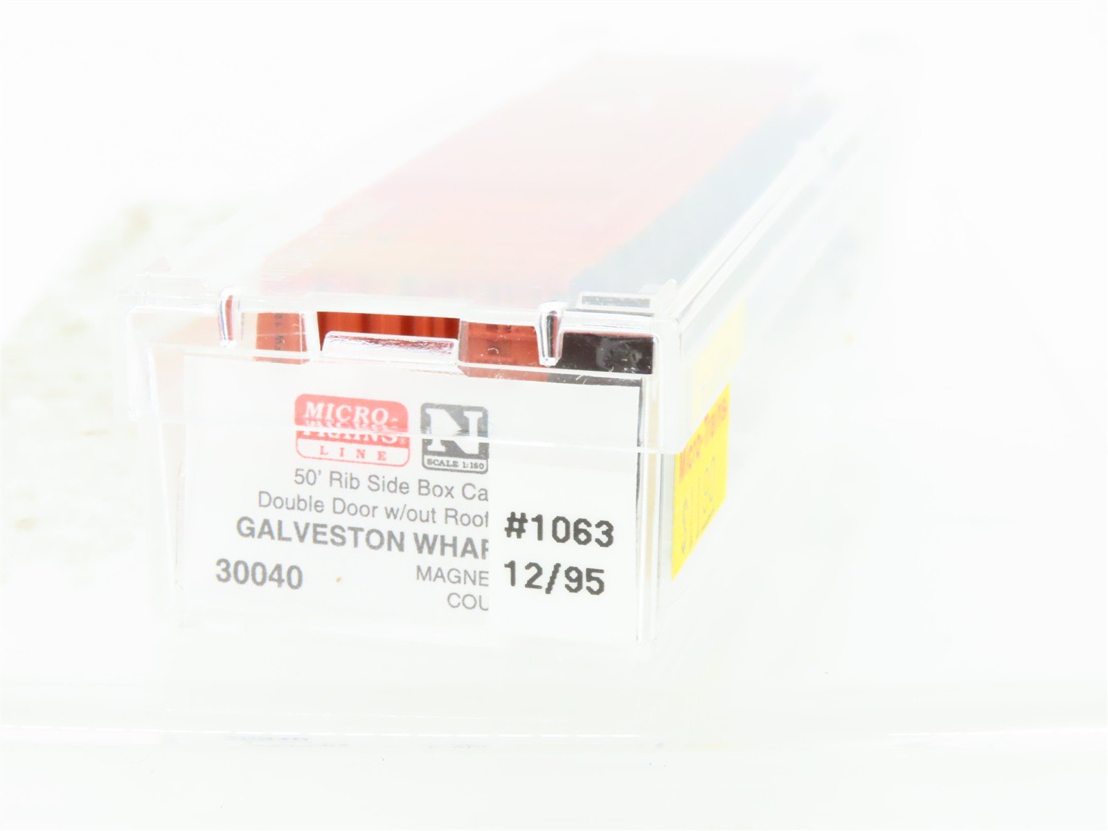 N Scale Micro-Trains MTL 30040 GWF Galveston Wharves 50' Rib Side Box Car #1063