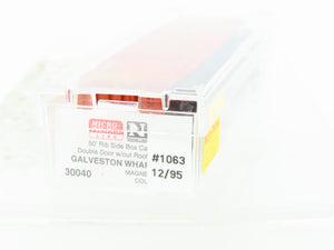 N Scale Micro-Trains MTL 30040 GWF Galveston Wharves 50' Rib Side Box Car #1063