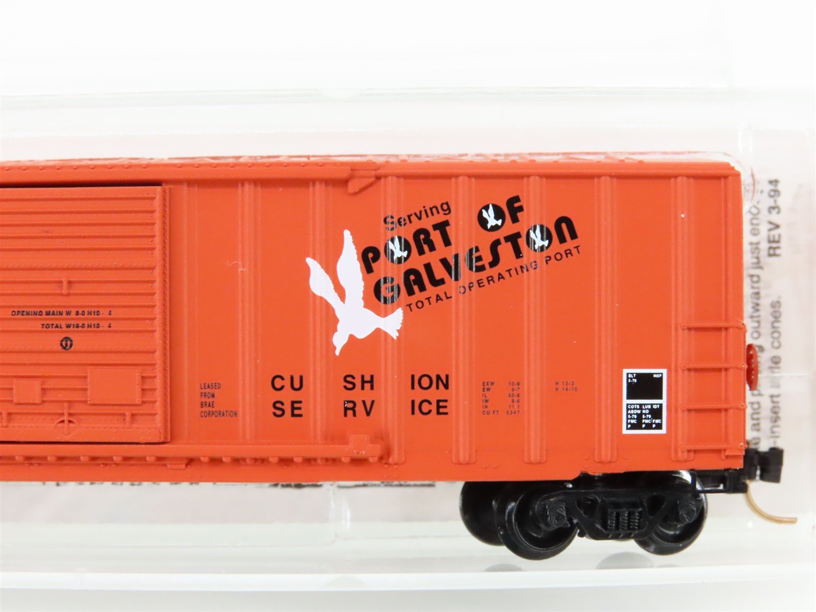 N Scale Micro-Trains MTL 30040 GWF Galveston Wharves 50' Rib Side Box Car #1063