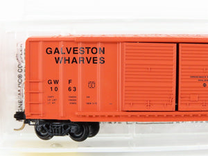 N Scale Micro-Trains MTL 30040 GWF Galveston Wharves 50' Rib Side Box Car #1063