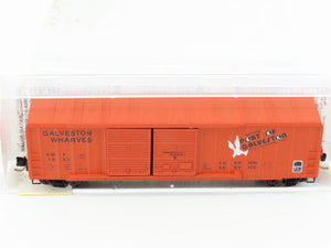 N Scale Micro-Trains MTL 30040 GWF Galveston Wharves 50' Rib Side Box Car #1063