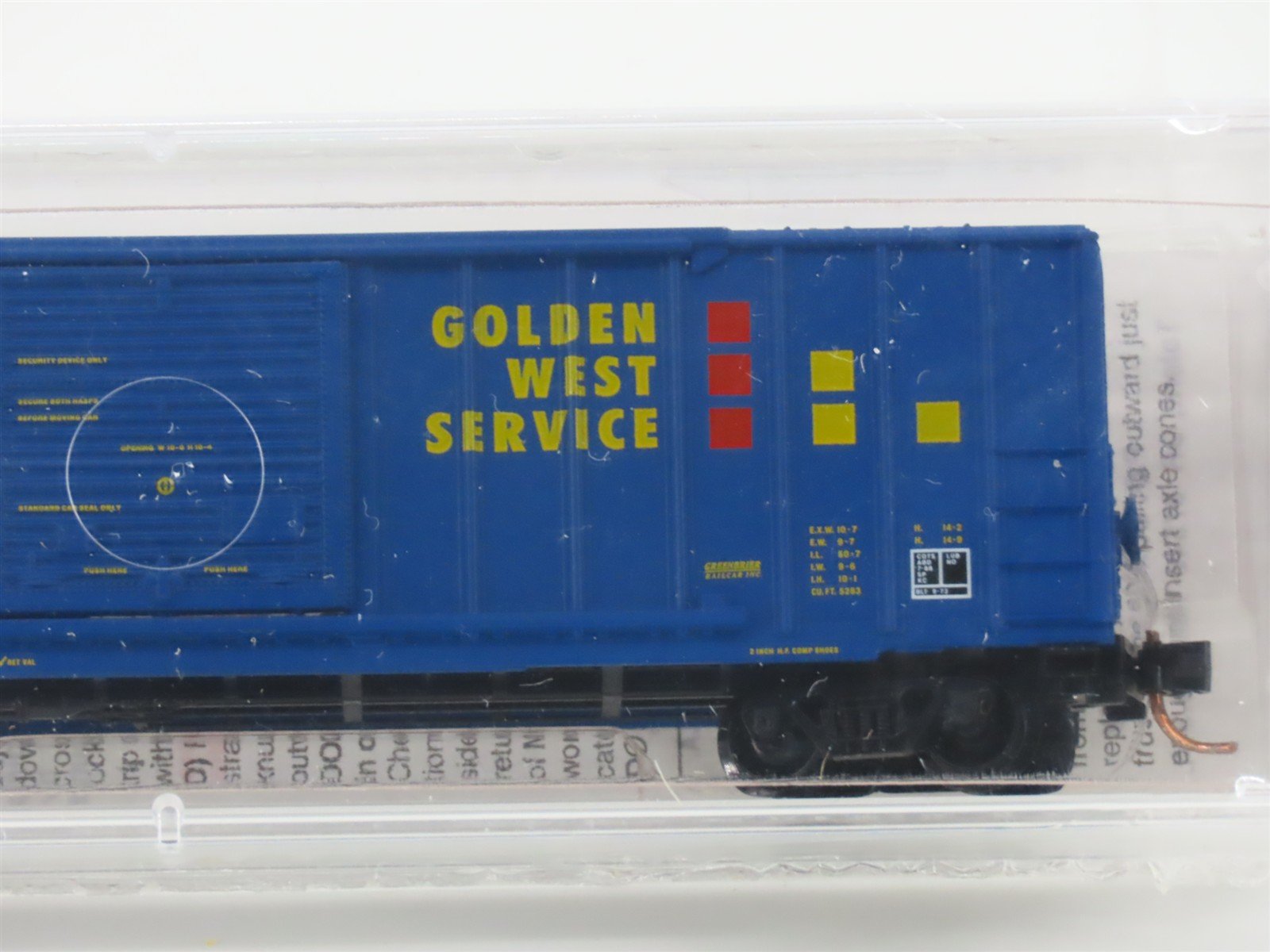 N Scale Micro-Trains MTL 25520 GVSR Golden West Service 50' Box Car #767161