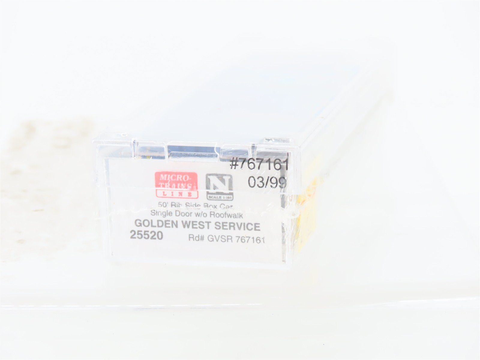 N Scale Micro-Trains MTL 25520 GVSR Golden West Service 50' Box Car #767161