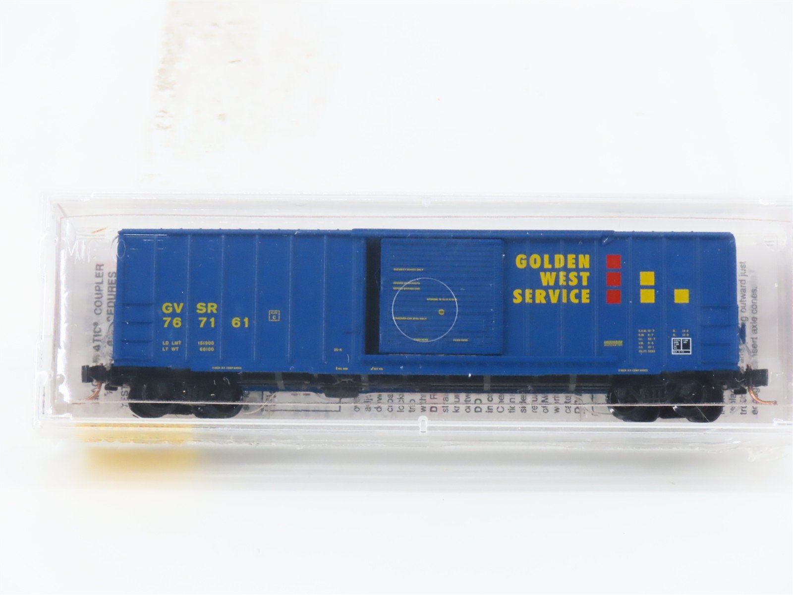 N Scale Micro-Trains MTL 25520 GVSR Golden West Service 50' Box Car #767161