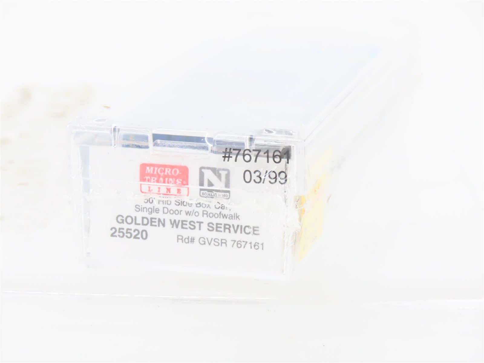 N Scale Micro-Trains MTL 25520 GVSR Golden West Service 50' Box Car #767161