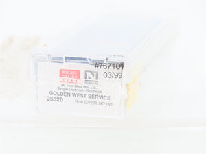 N Scale Micro-Trains MTL 25520 GVSR Golden West Service 50' Box Car #767161