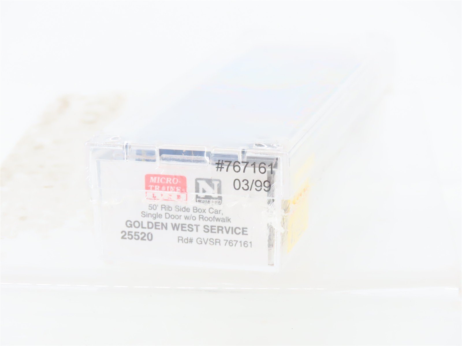 N Scale Micro-Trains MTL 25520 GVSR Golden West Service 50' Box Car #767161