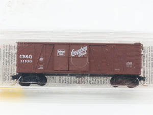 N Micro-Trains MTL 29060 CB&Q Burlington Route Everywhere West 40' Boxcar #11106