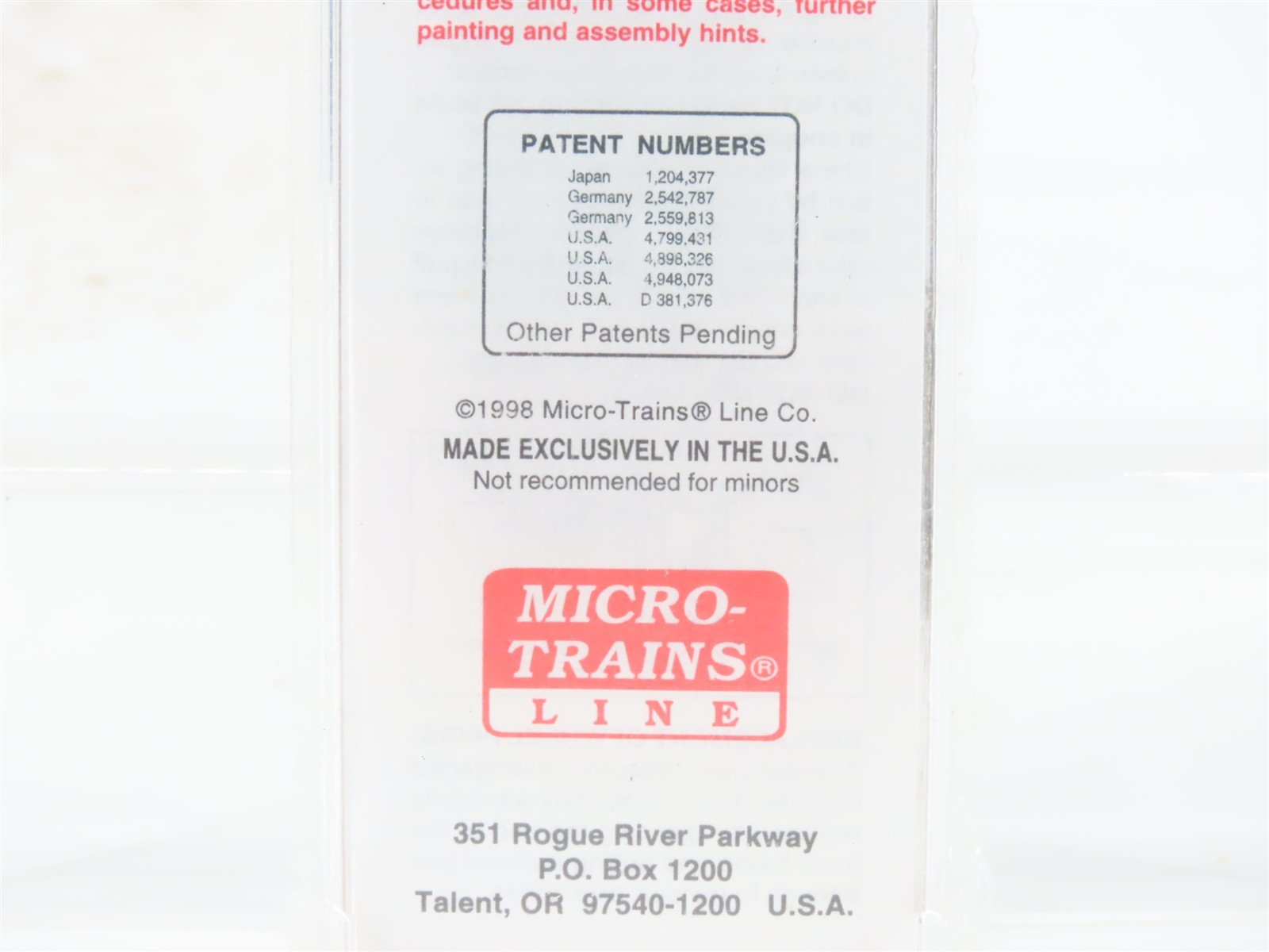 N Micro-Trains MTL 29060 CB&Q Burlington Route Everywhere West 40' Boxcar #11106