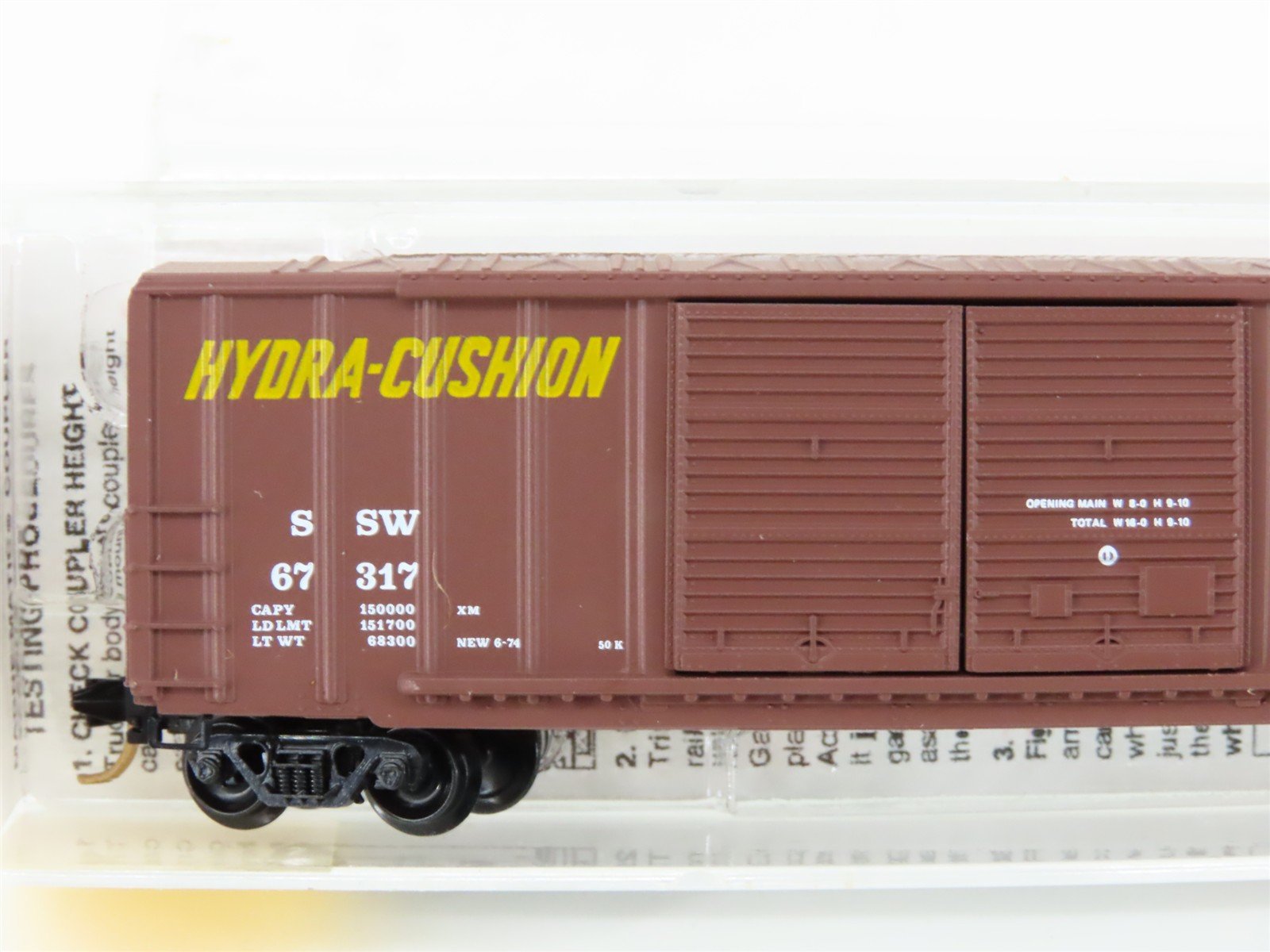 N Scale Micro-Trains MTL 30060 SSW Cotton Belt 50' Rib Side Box Car #67317