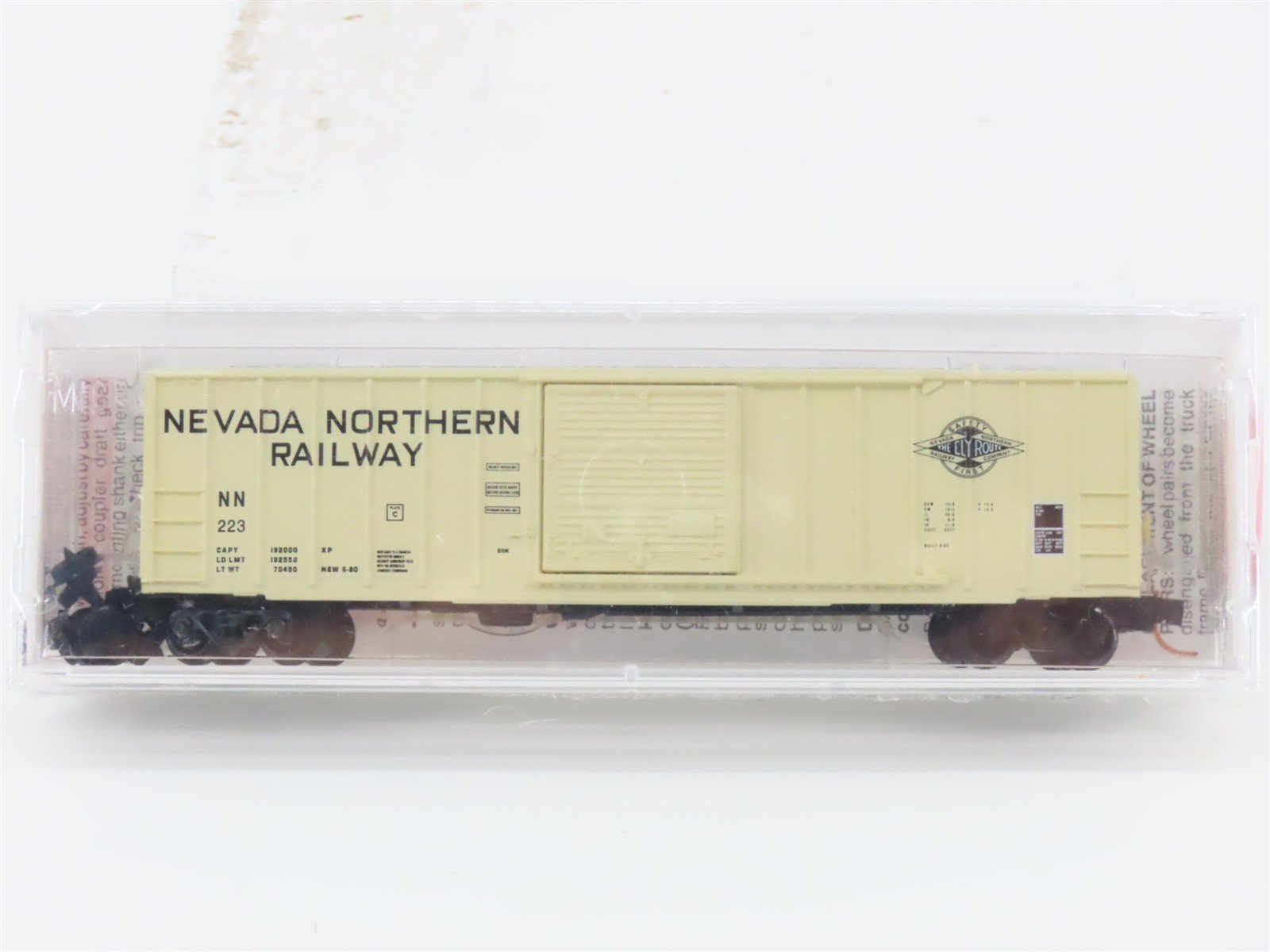 N Scale Micro-Trains MTL 25510 NN Nevada Northern The Ely Route 50' Box Car #223