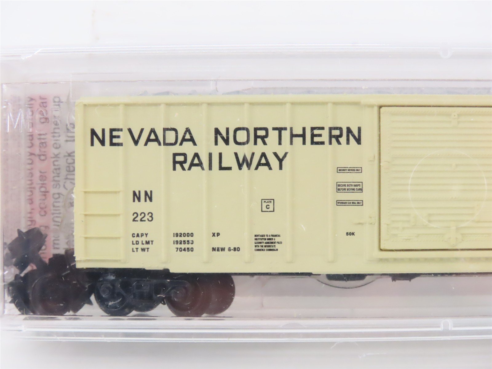 N Scale Micro-Trains MTL 25510 NN Nevada Northern The Ely Route 50' Box Car #223