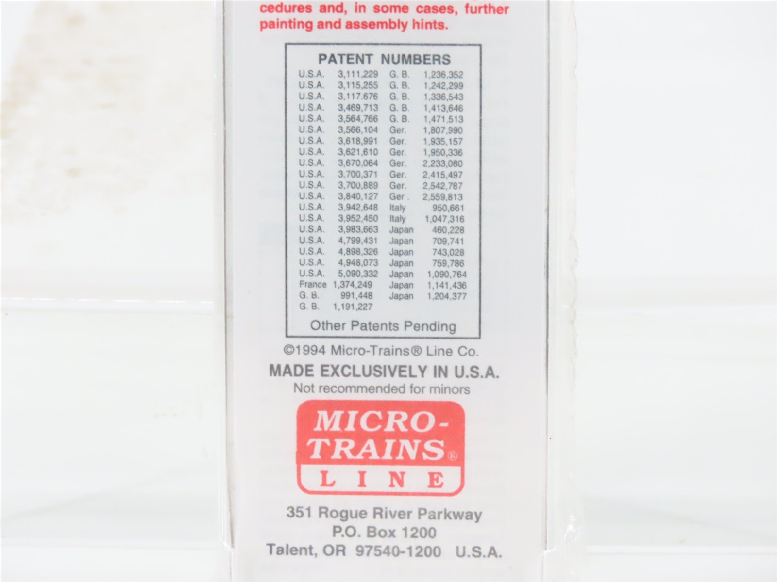N Scale Micro-Trains MTL 29030 NP Northern Pacific 40' Automobile Box Car #8006