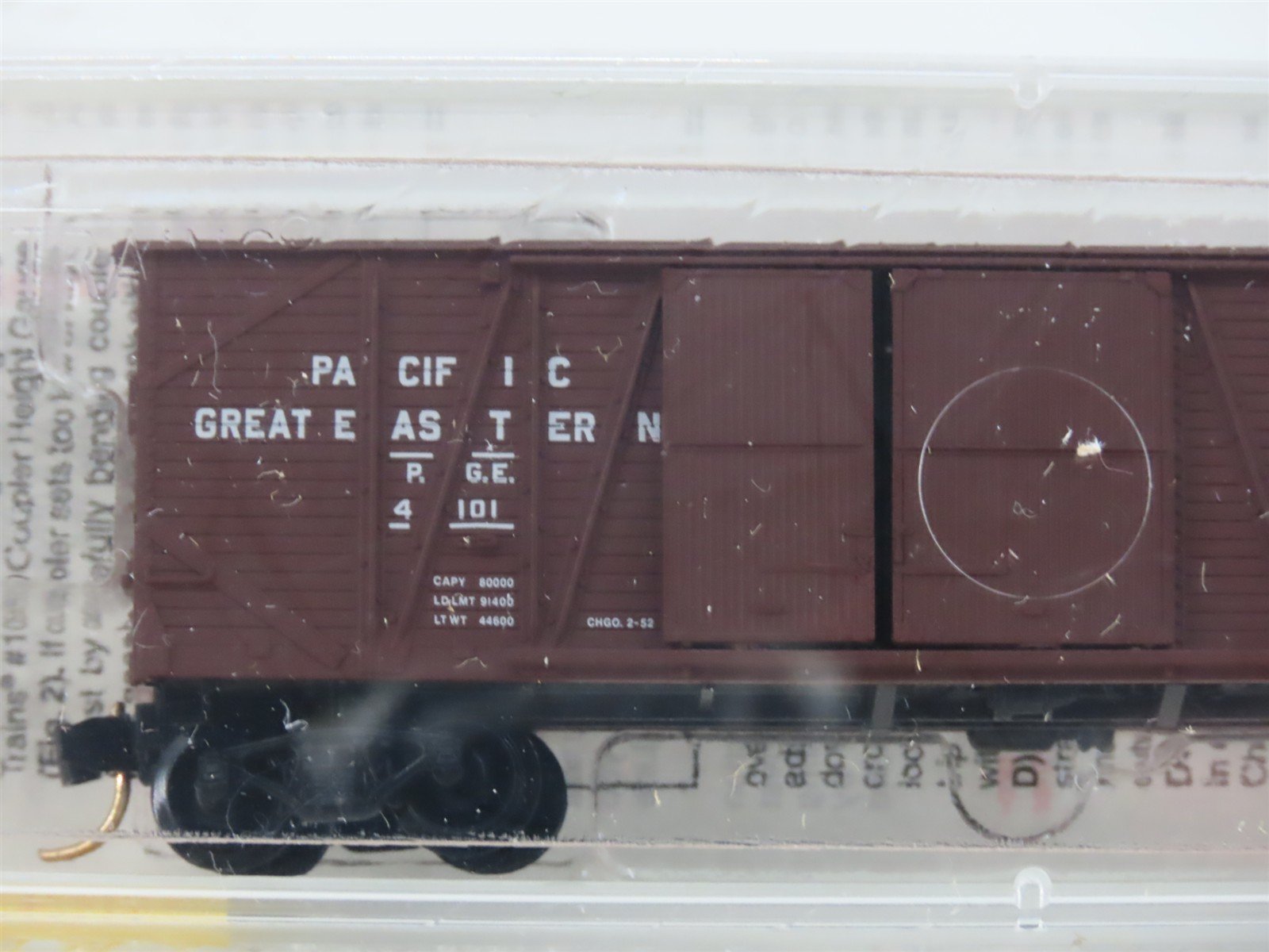 N Scale Micro-Trains MTL 29080 PGE Pacific Great Eastern 40' Box Car #4101