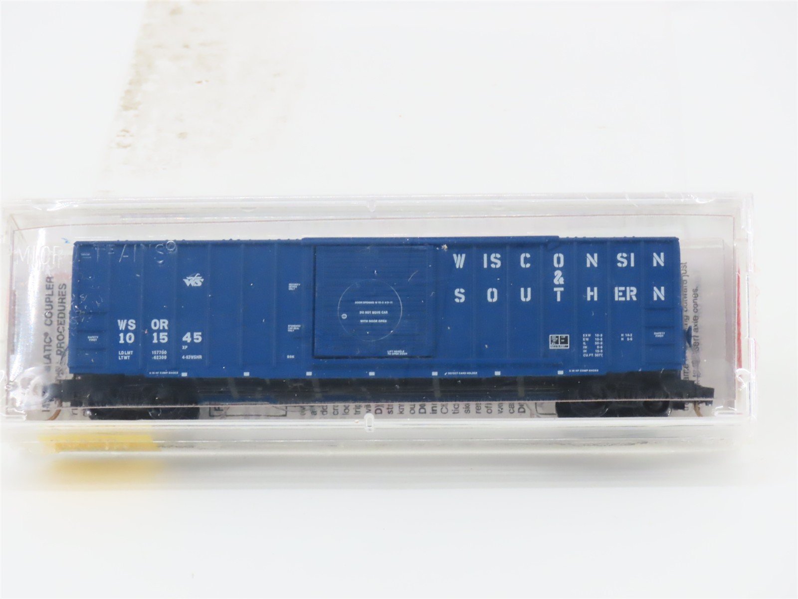 N Scale Micro-Trains MTL 25570 WSOR Wisconsin & Southern 50' Box Car #101545