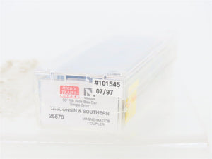 N Scale Micro-Trains MTL 25570 WSOR Wisconsin & Southern 50' Box Car #101545