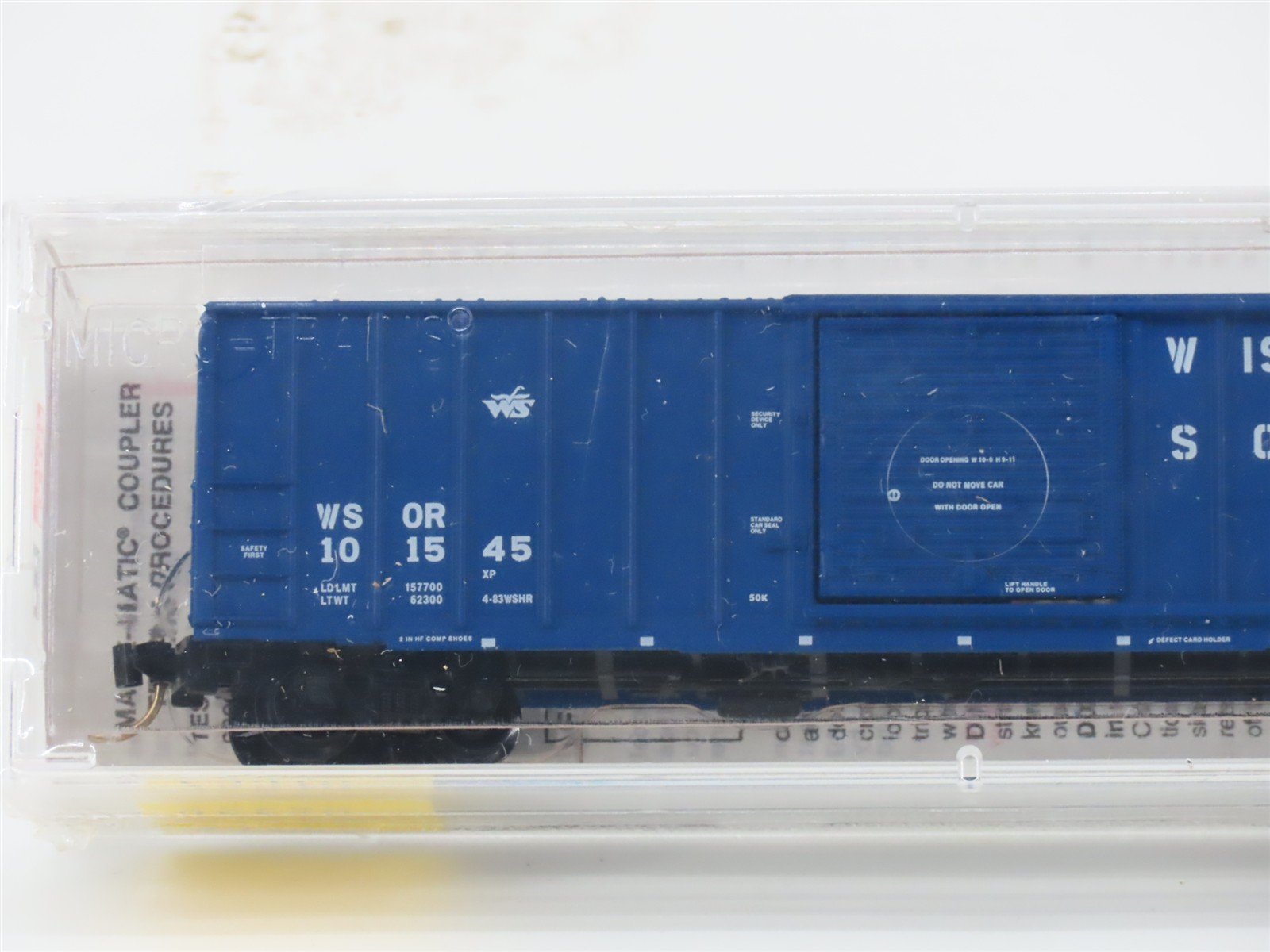 N Scale Micro-Trains MTL 25570 WSOR Wisconsin Southern 50' Box Car #101545