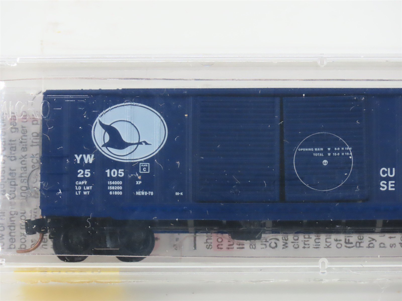 N Scale Micro-Trains MTL 30020 YW Yreka Western 