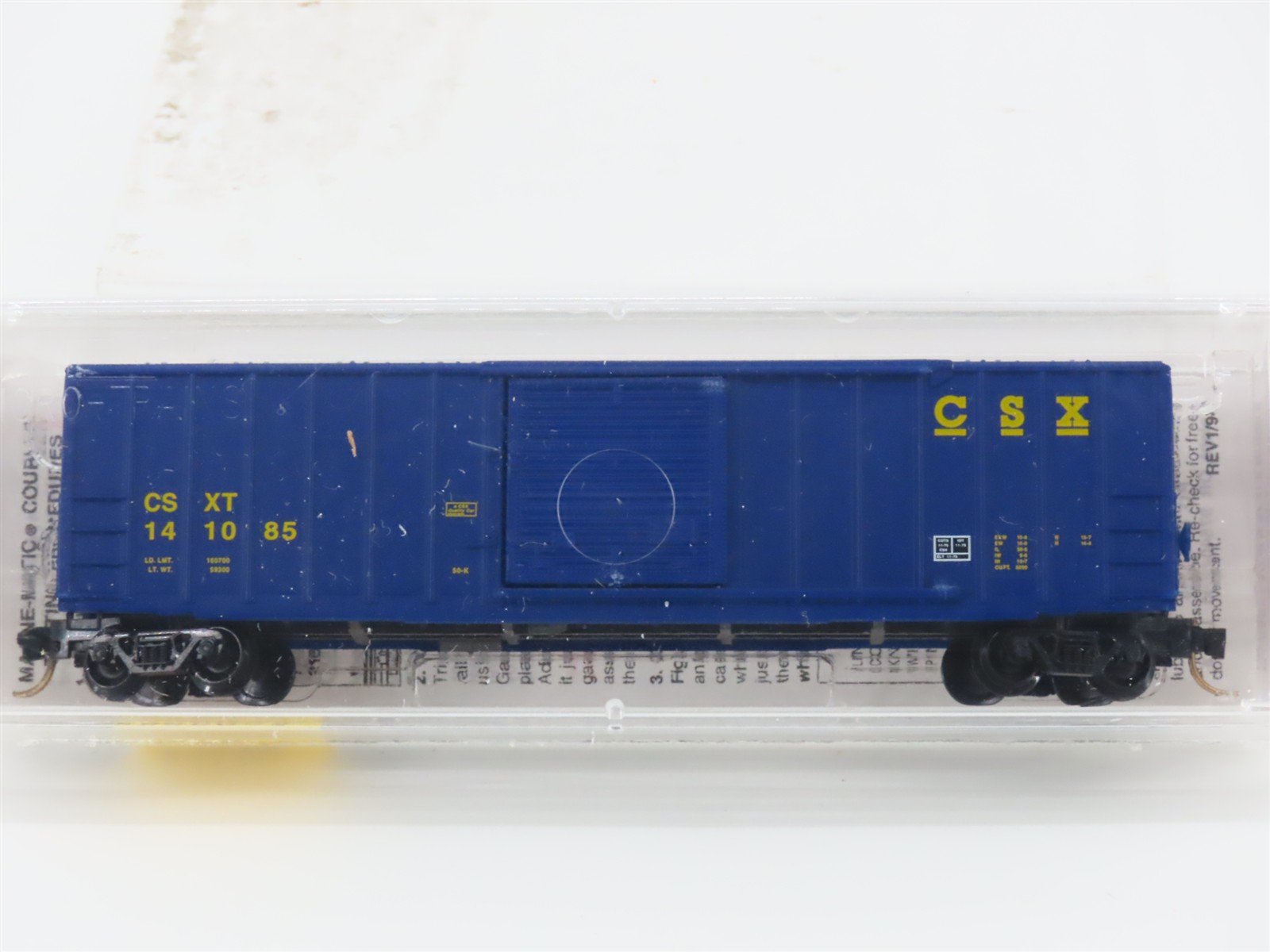 N Scale Micro-Trains MTL 25550/3 CSXT CSX 50' Rib Side Single Door Boxcar 141085