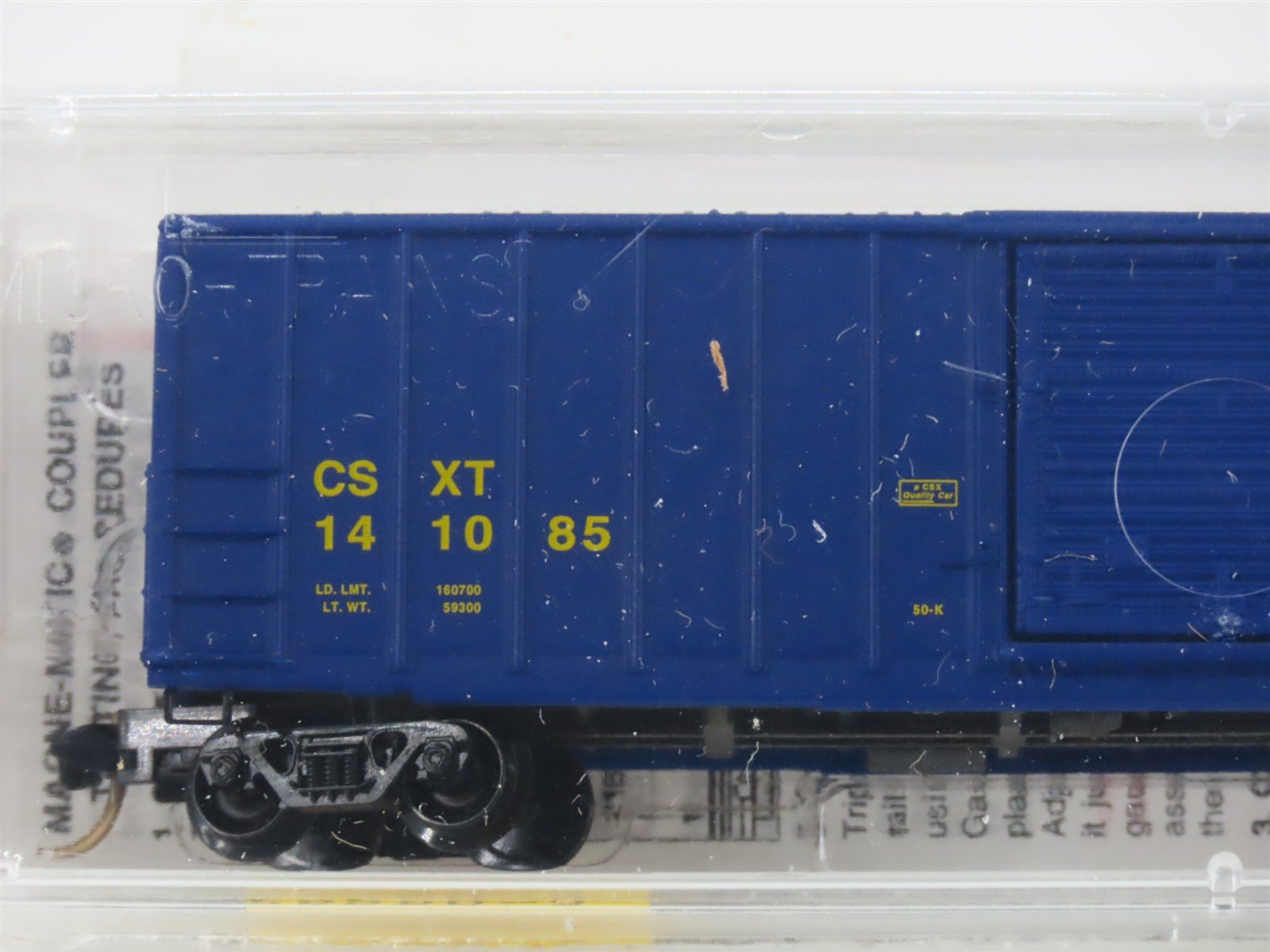 N Scale Micro-Trains MTL 25550/3 CSXT CSX 50' Rib Side Single Door Boxcar 141085