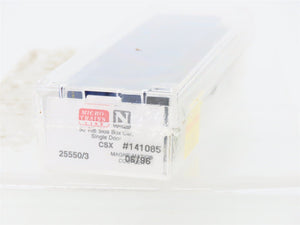 N Scale Micro-Trains MTL 25550/3 CSXT CSX 50' Rib Side Single Door Boxcar 141085