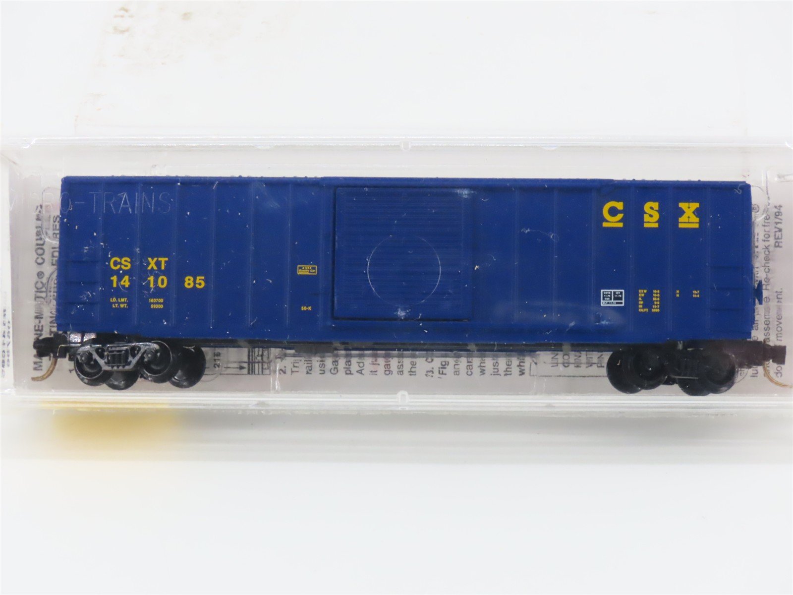 N Scale Micro-Trains MTL 25550/3 CSXT CSX 50' Rib Side Single Door Boxcar 141085