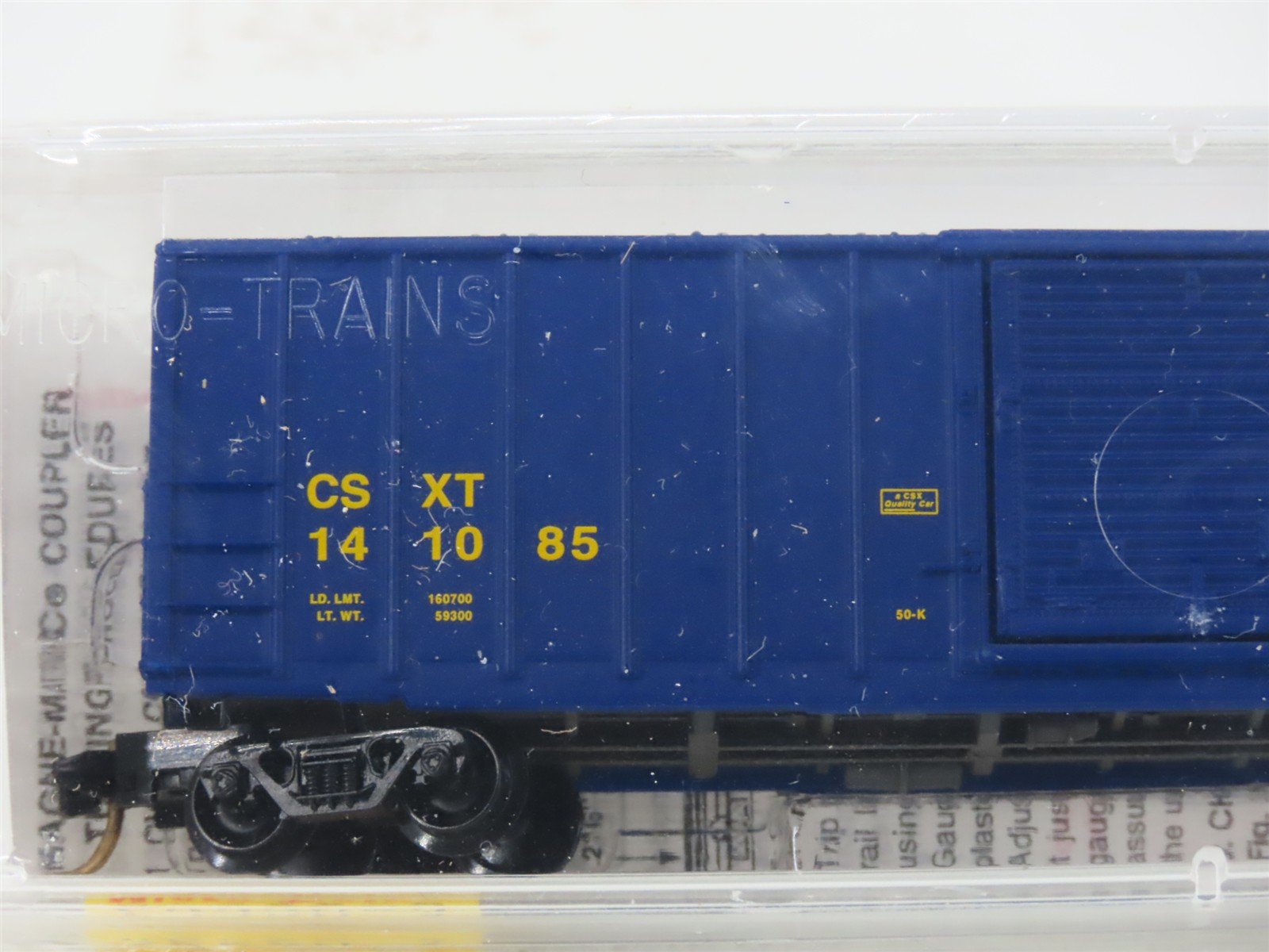 N Scale Micro-Trains MTL 25550/3 CSXT CSX 50' Rib Side Single Door Boxcar 141085
