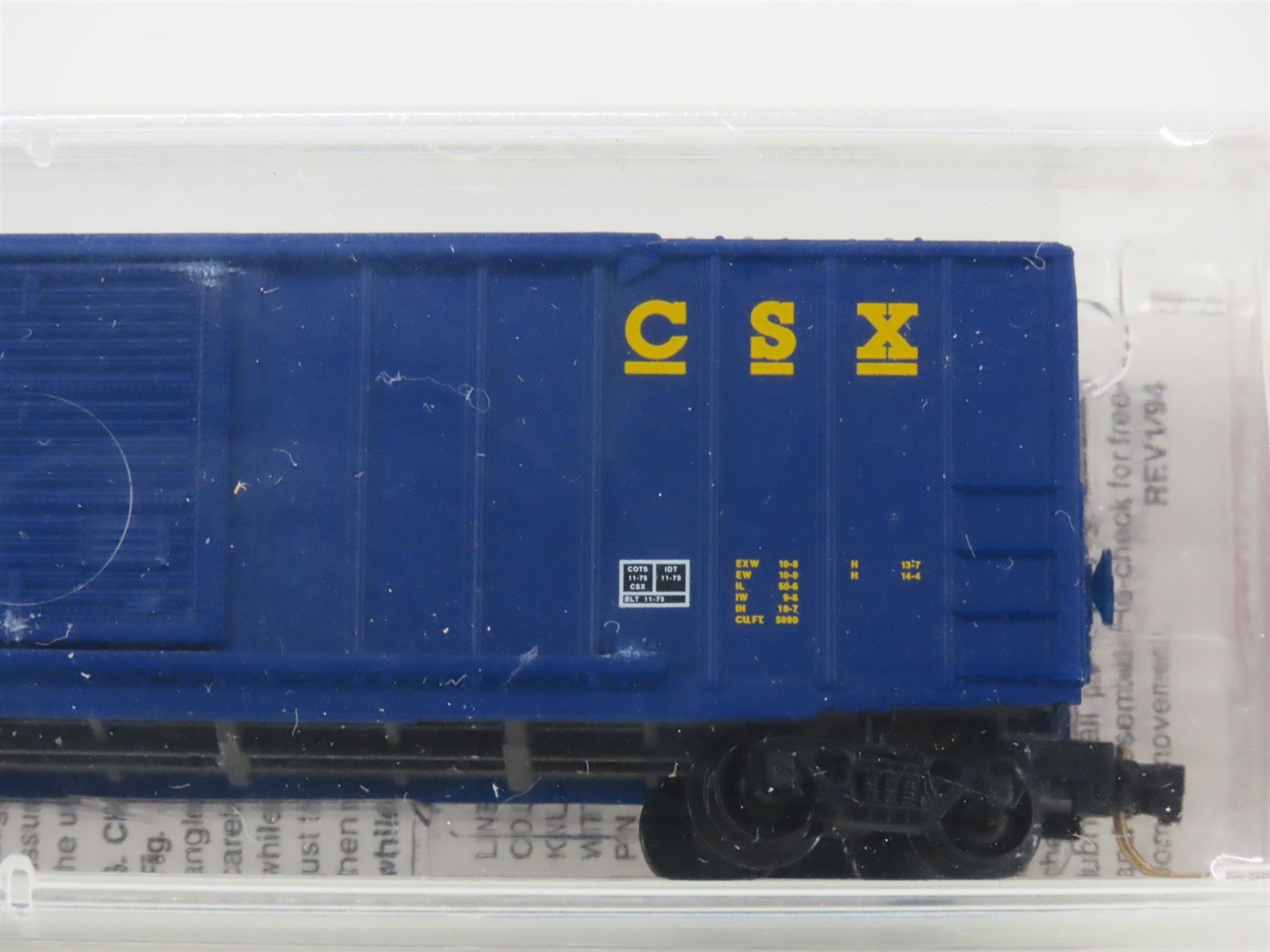 N Scale Micro-Trains MTL 25550/3 CSXT CSX 50' Rib Side Single Door Boxcar 141085