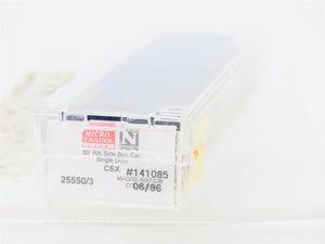 N Scale Micro-Trains MTL 25550/3 CSXT CSX 50' Rib Side Single Door Boxcar 141085
