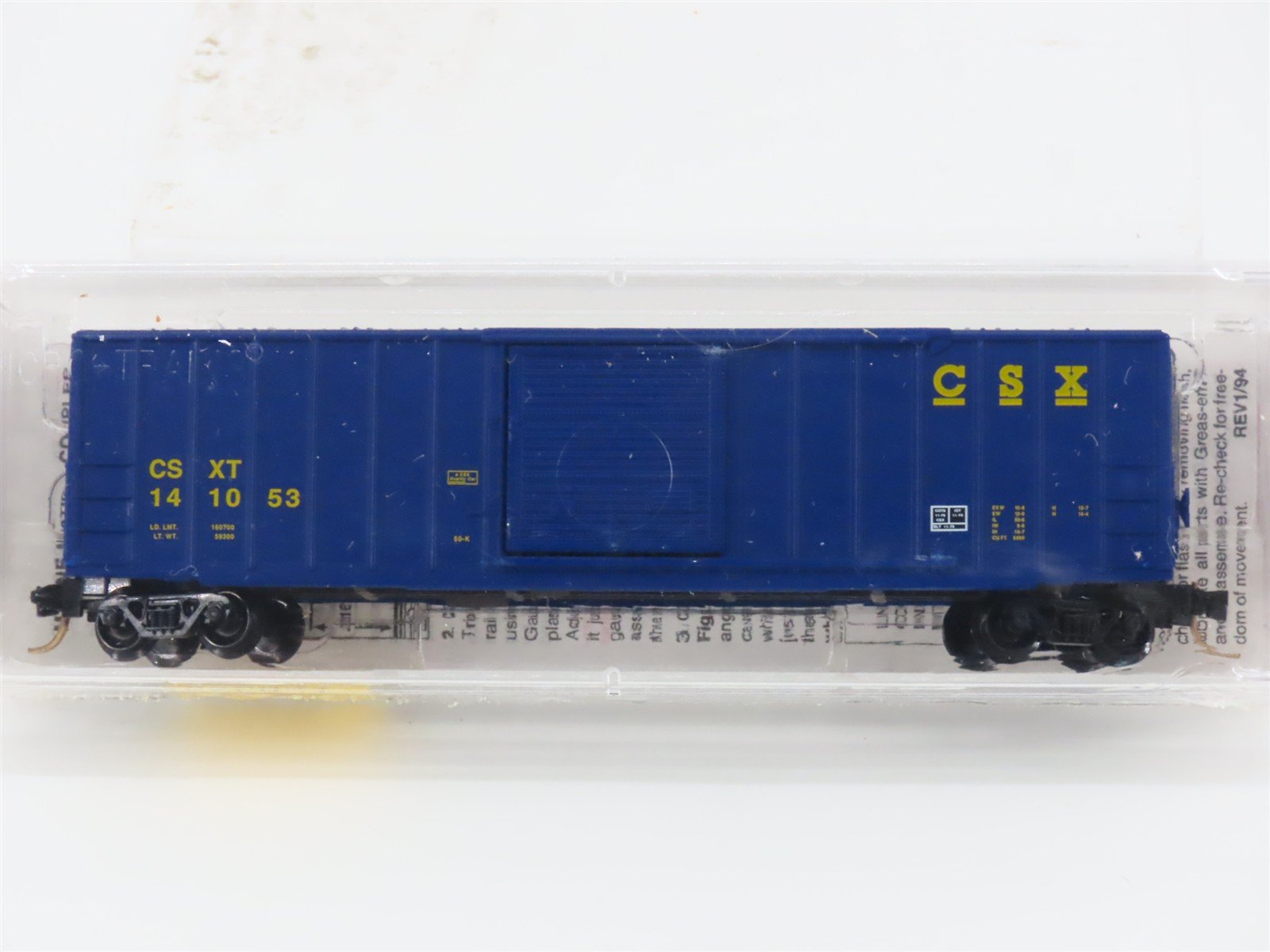 N Scale Micro-Trains MTL 25550/1 CSXT CSX 50' Rib Side Single Door Boxcar 141053