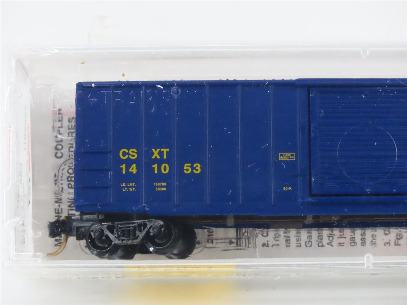 N Scale Micro-Trains MTL 25550/1 CSXT CSX 50' Rib Side Single Door Boxcar 141053