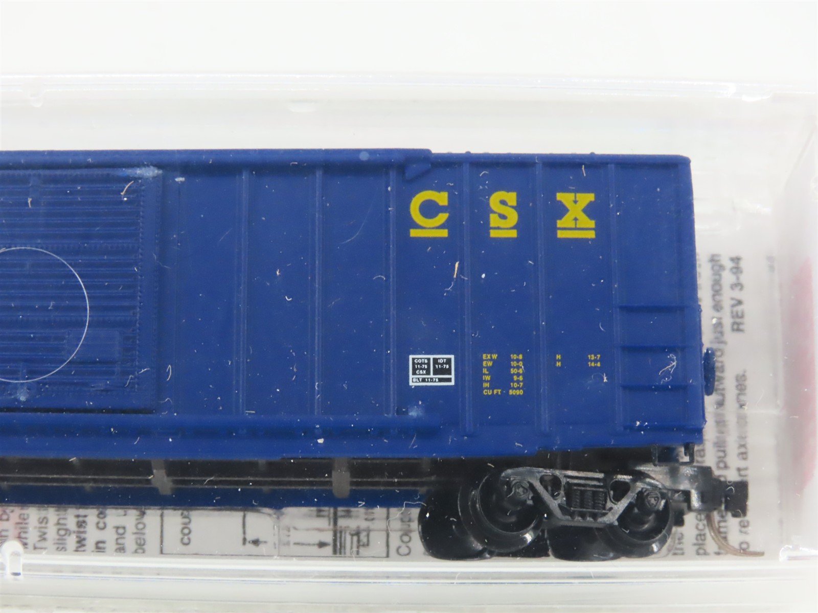 N Scale Micro-Trains MTL 25550/2 CSXT CSX 50' Rib Side Single Door Boxcar 141072
