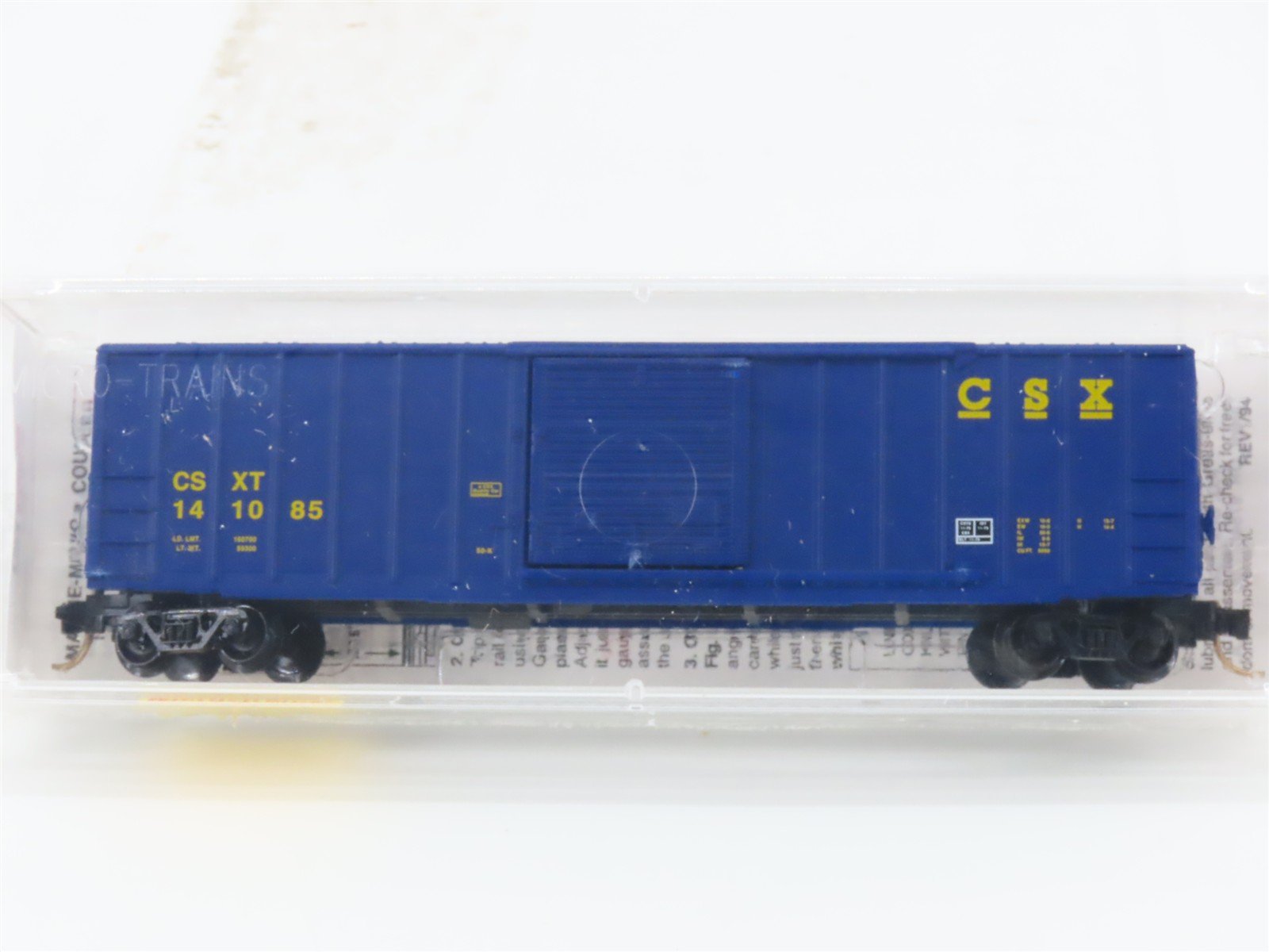 N Scale Micro-Trains MTL 25550/3 CSXT CSX 50' Rib Side Single Door Boxcar 141085