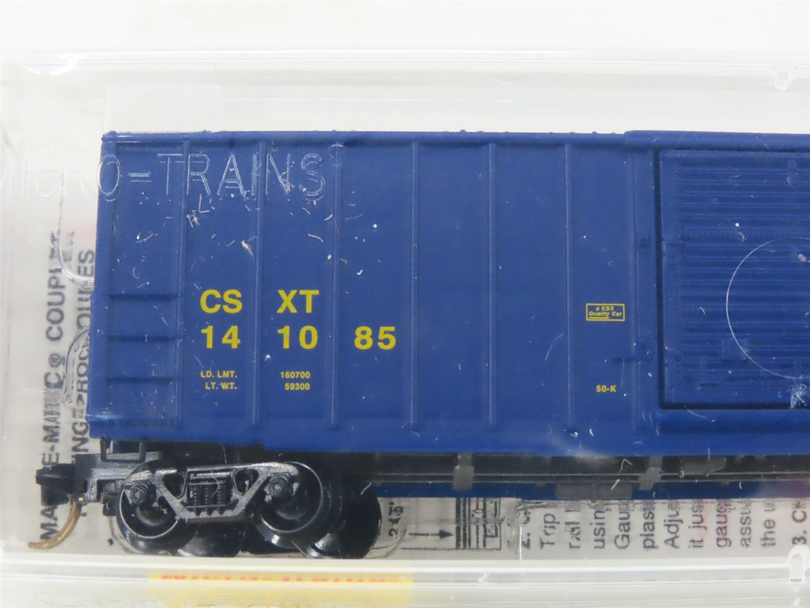 N Scale Micro-Trains MTL 25550/3 CSXT CSX 50' Rib Side Single Door Boxcar 141085