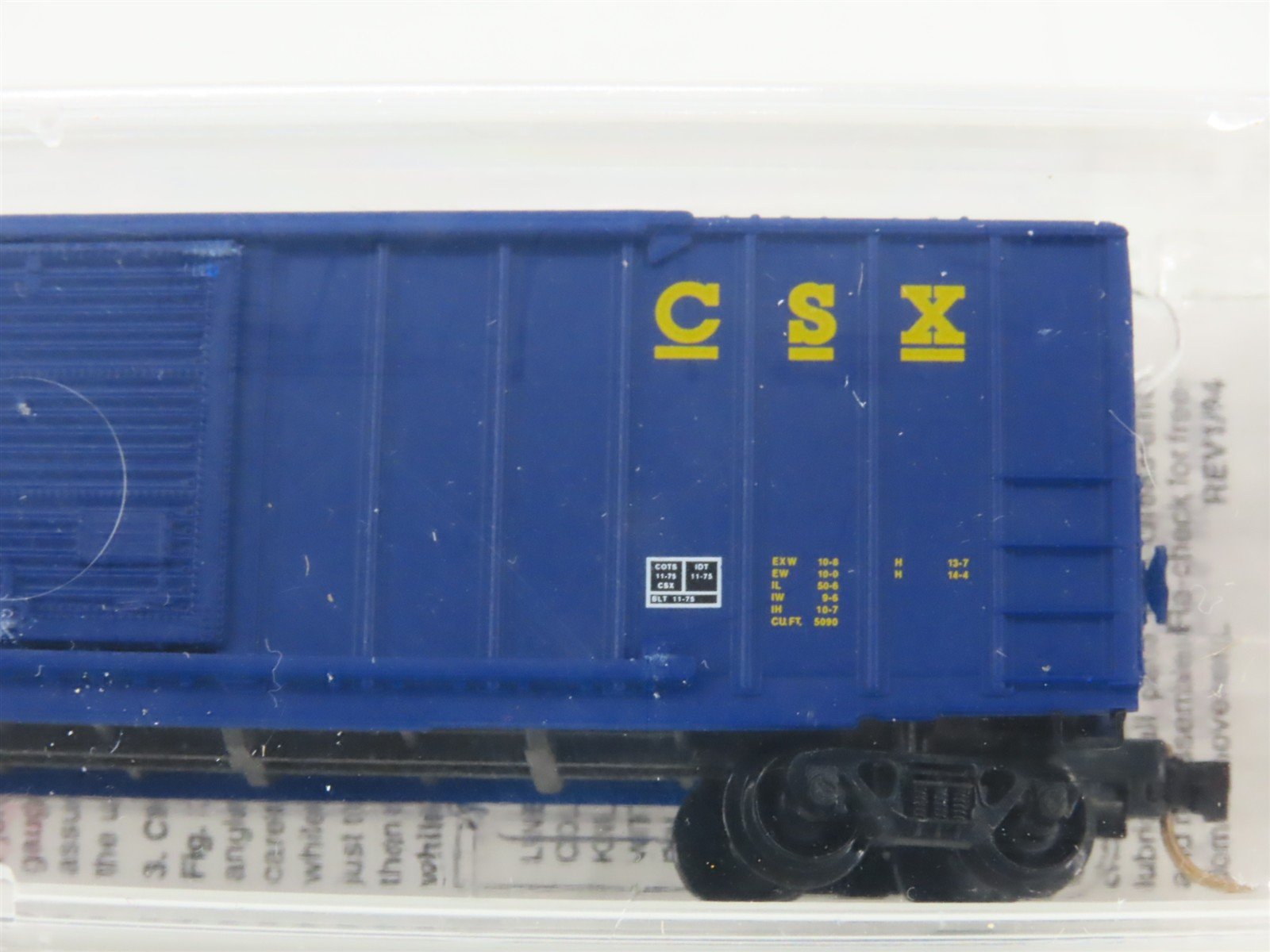 N Scale Micro-Trains MTL 25550/3 CSXT CSX 50' Rib Side Single Door Boxcar 141085