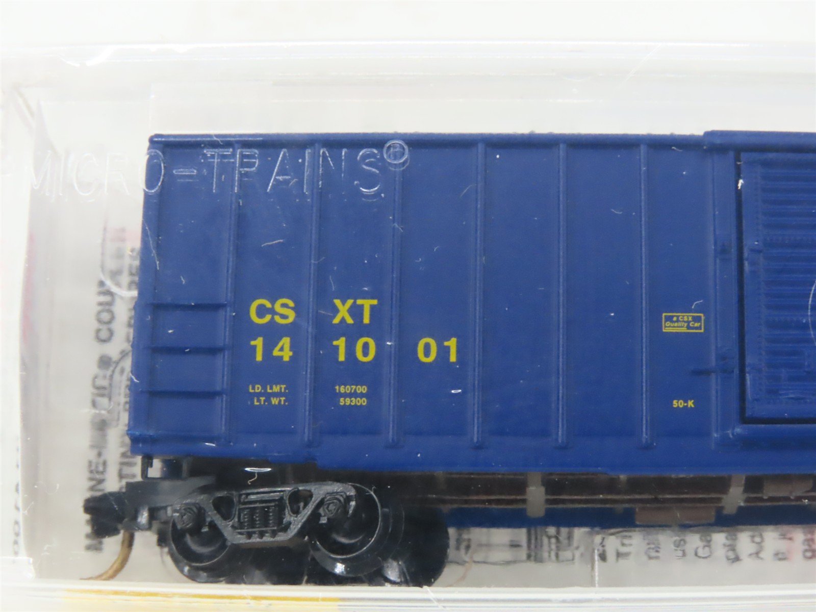 N Scale Micro-Trains MTL 25550 CSXT CSX 50' Rib Side Single Door Box Car #141001
