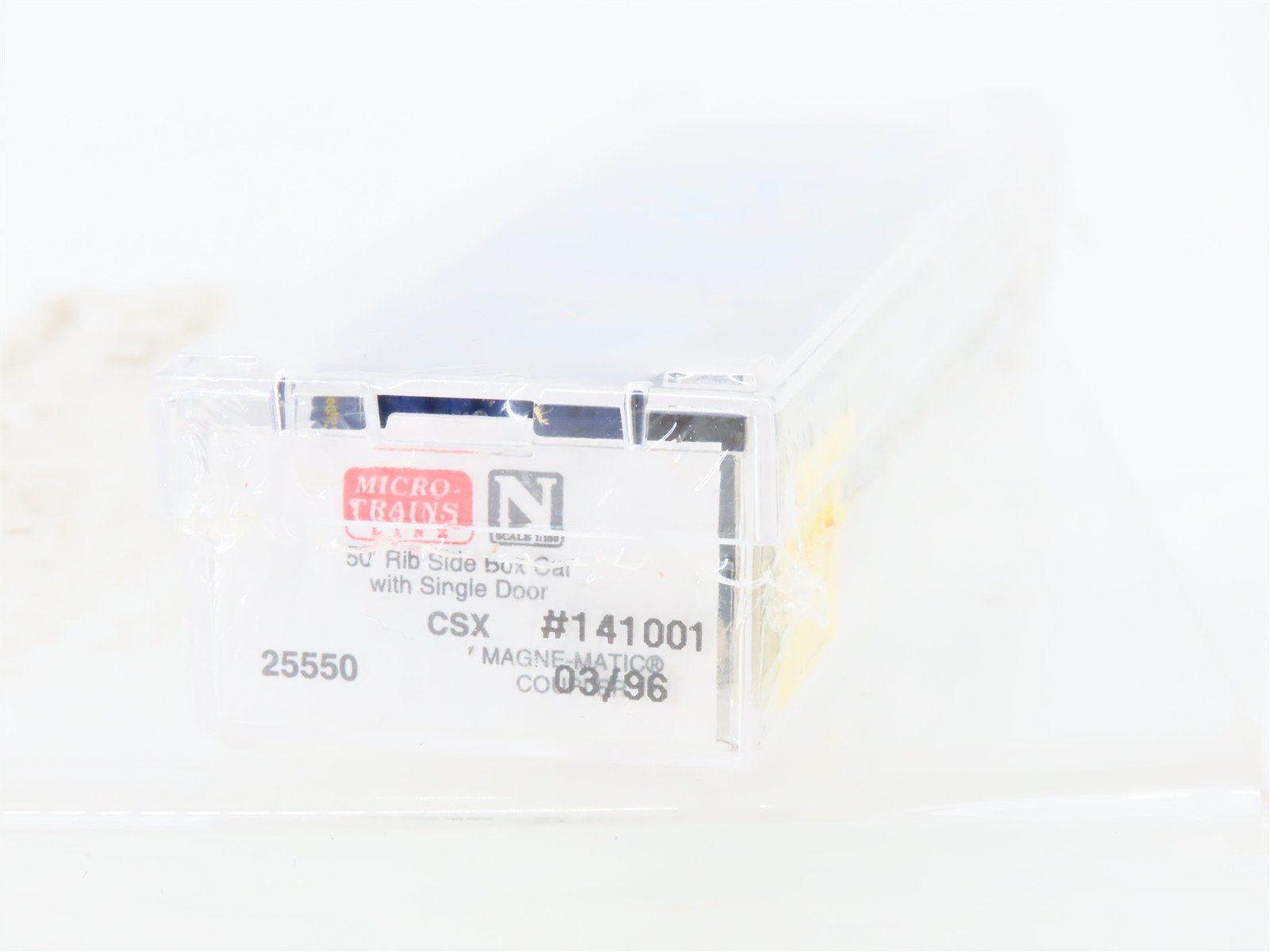 N Scale Micro-Trains MTL 25550 CSXT CSX 50' Rib Side Single Door Box Car #141001
