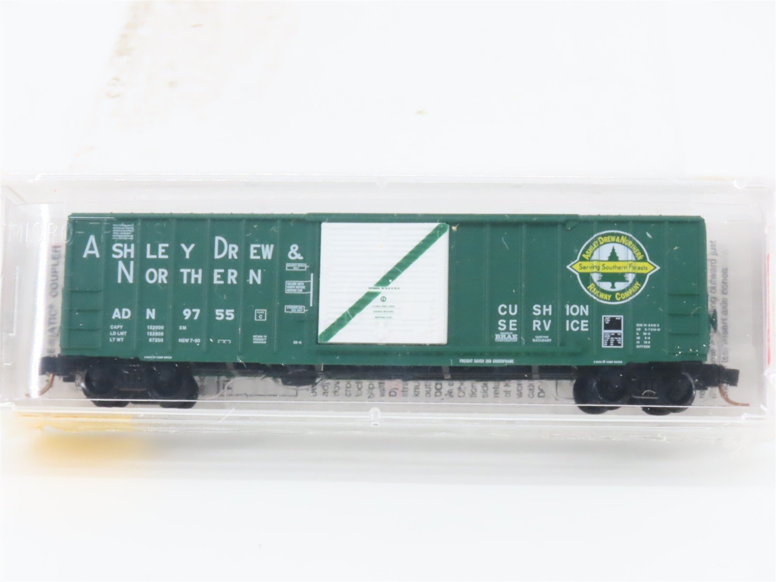 N Scale Micro-Trains MTL 25590 ADN Ashley Drew & Northern 50' Box Car #9755