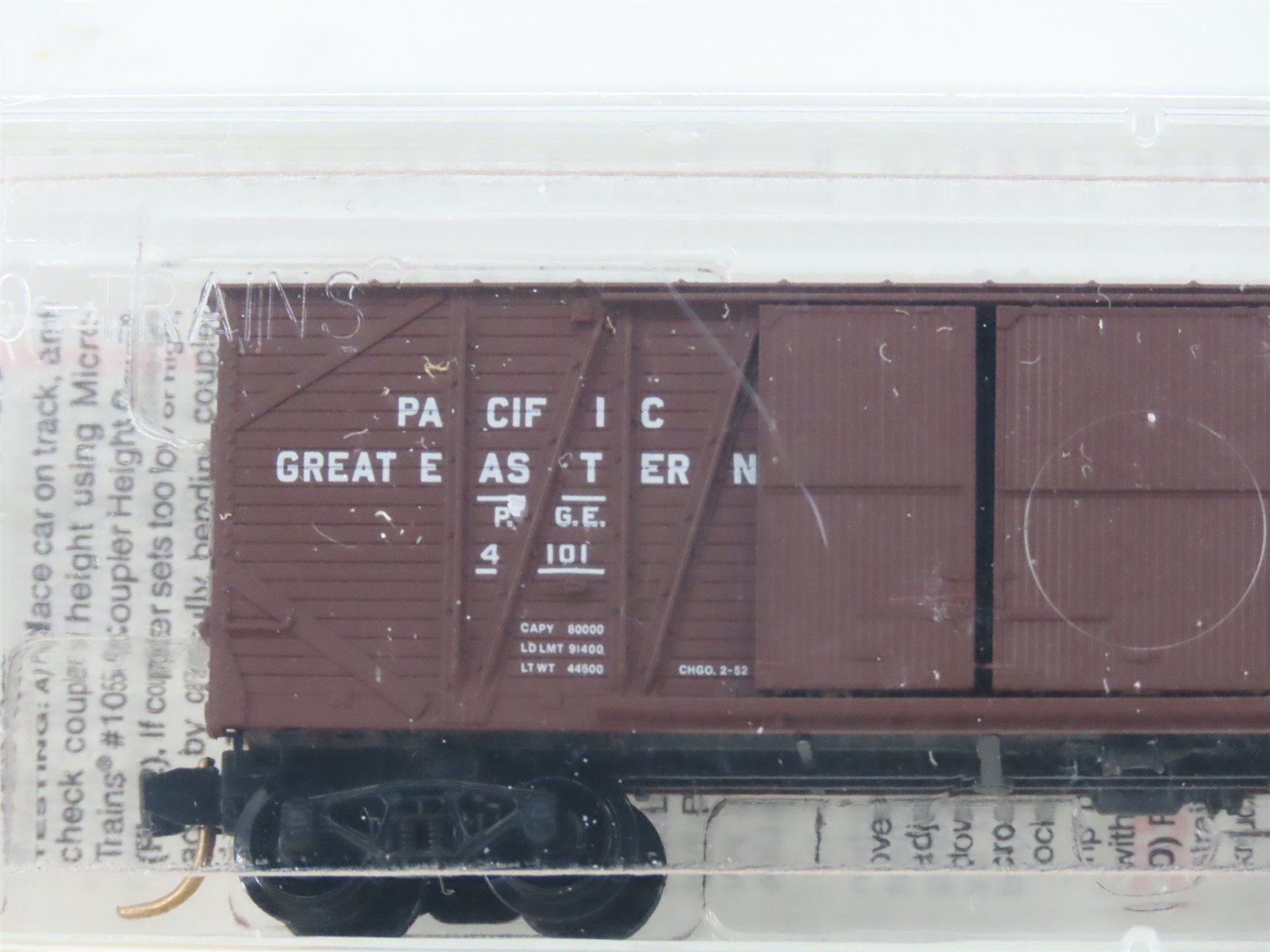 N Scale Micro-Trains MTL 29080 PGE Pacific Great Eastern 40' Box Car #4101