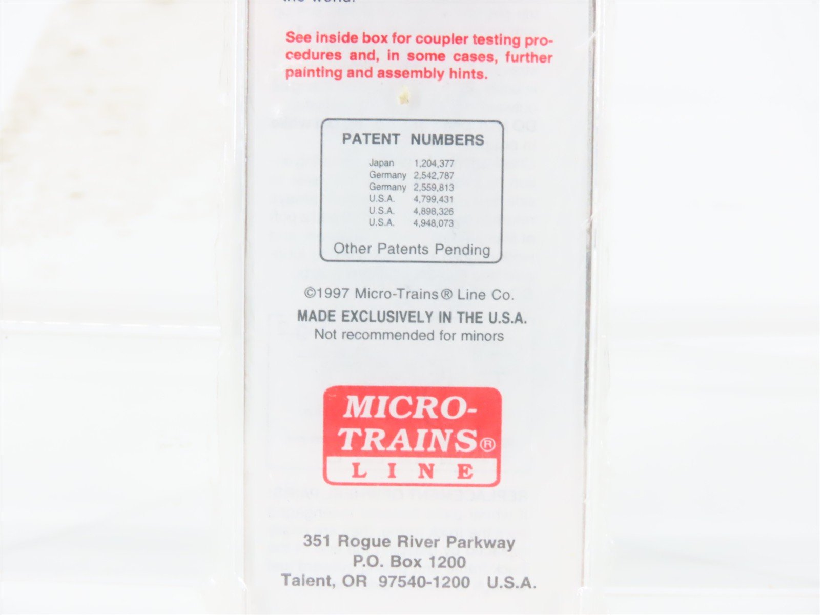 N Scale Micro-Trains MTL 29080 PGE Pacific Great Eastern 40' Box Car #4101