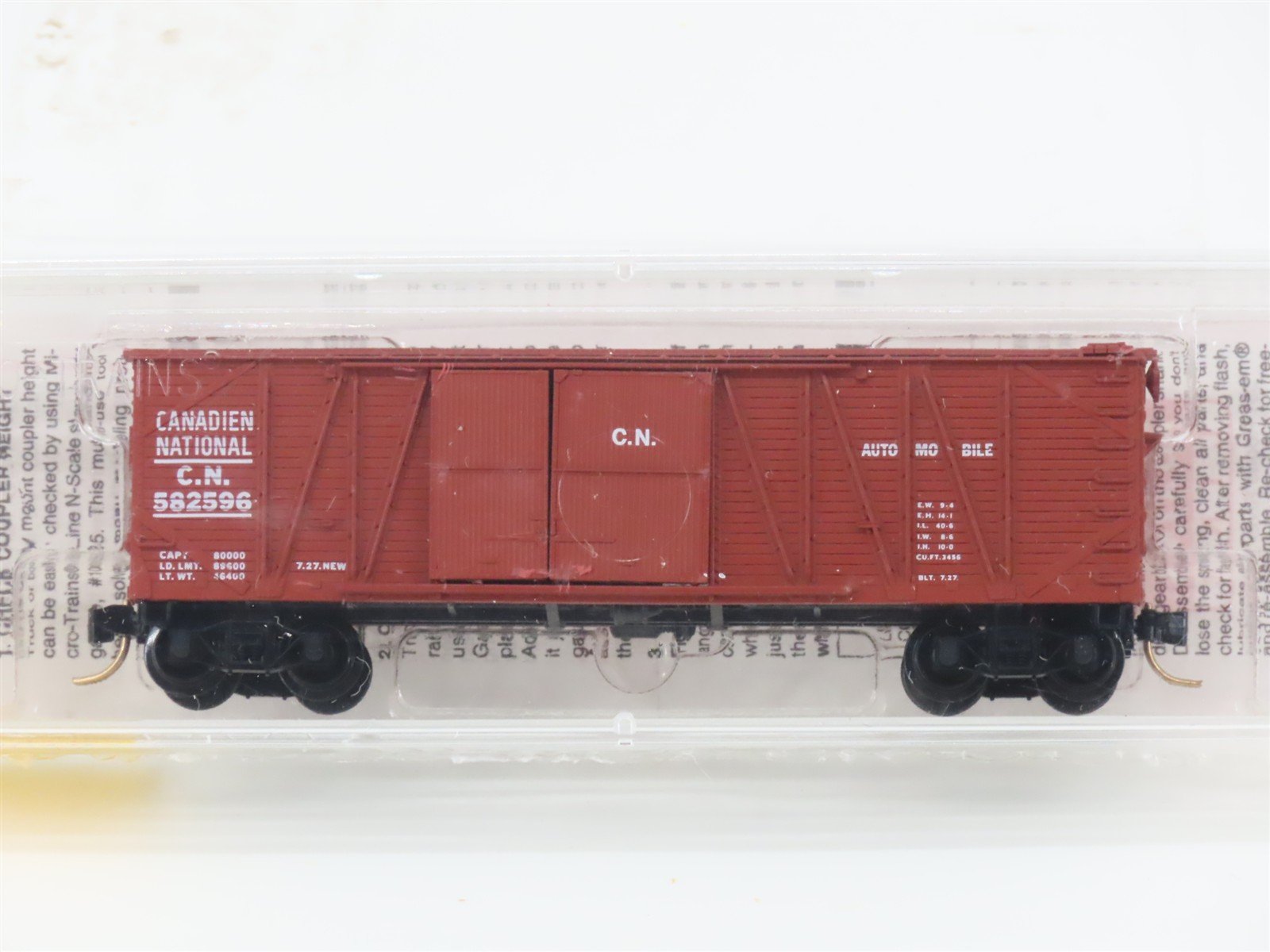 N Scale Micro-Trains MTL 29070 CN Canadian National 40' Box Car #582596