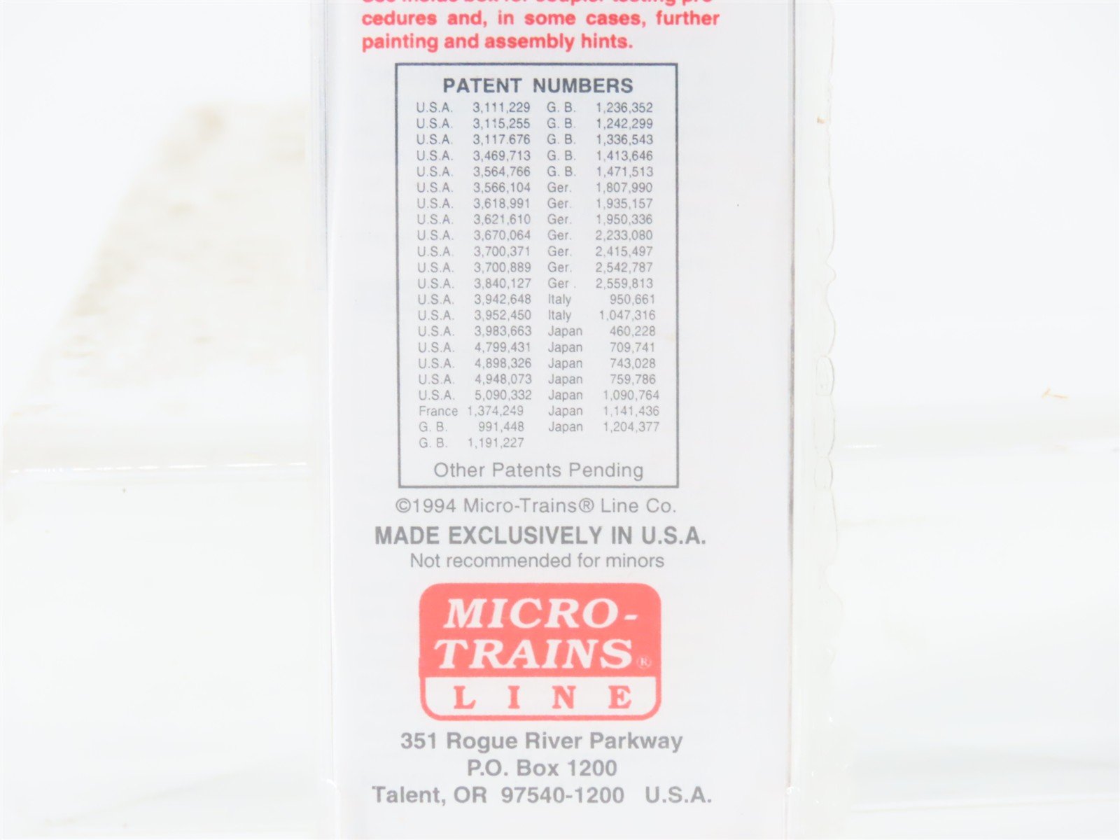 N Scale Micro-Trains MTL 29070 CN Canadian National 40' Box Car #582596