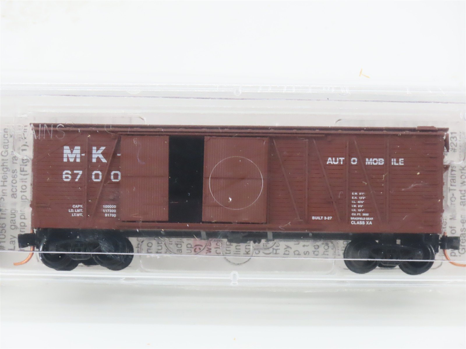 N Scale Micro-Trains MTL 29040 MKT Missouri Kansas Texas 40' Box Car #67007